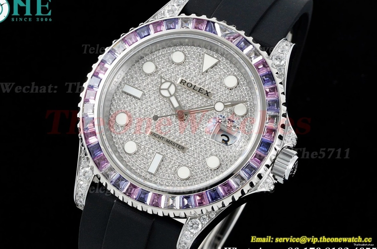 42mm SS 904L RU VR3235 Full Dial Yacht-Master Diamonds JVSF 0118